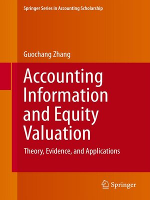 cover image of Accounting Information and Equity Valuation